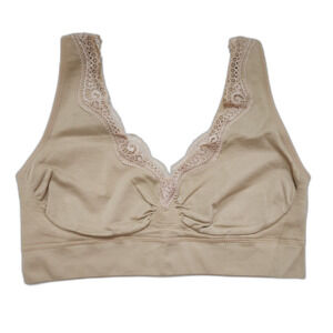 Breezies Lace Seamless Seamless Wirefree Lounge Bra